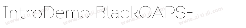 IntroDemo BlackCAPS字体转换